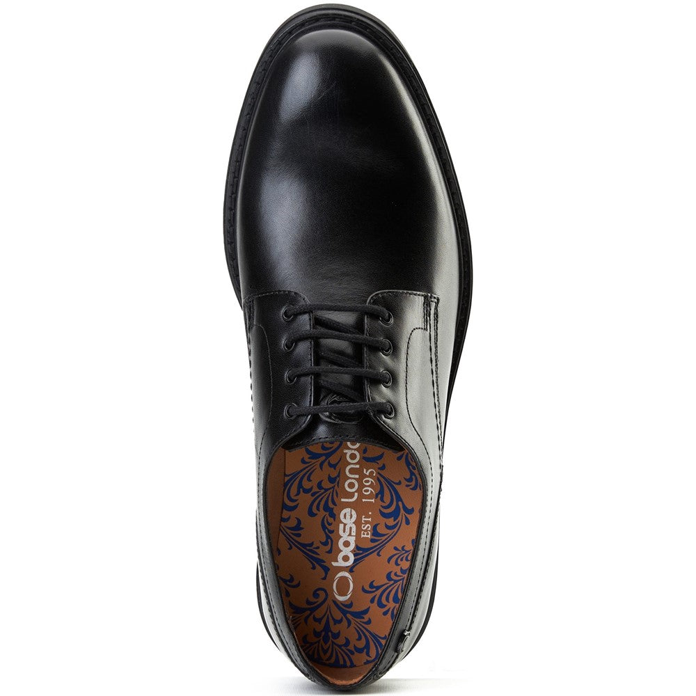 Durham Waxy Derby Shoes Black