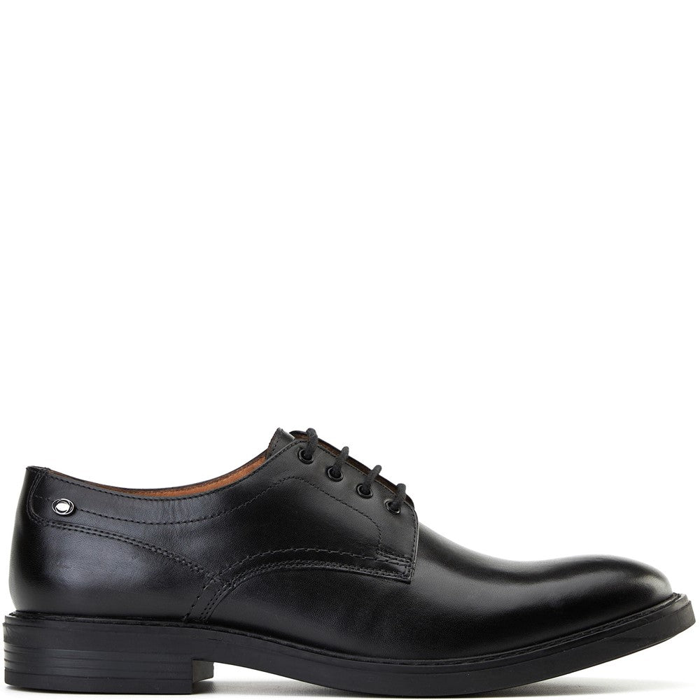 Durham Waxy Derby Shoes Black