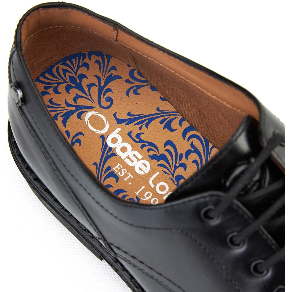 Durham Waxy Derby Shoes Black
