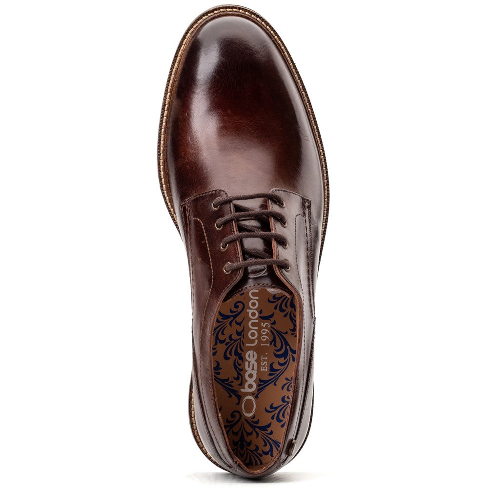Durham Washed Derby Shoes Brown