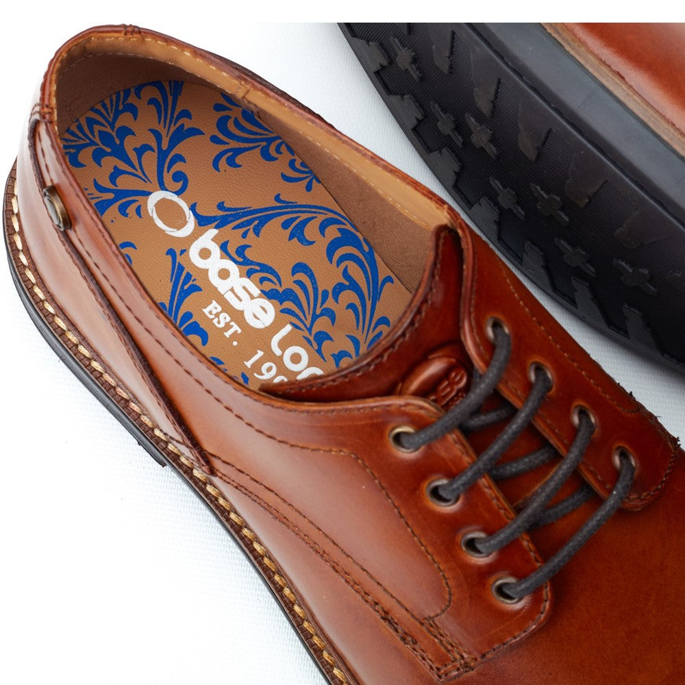 Durham Washed Derby Shoes Tan