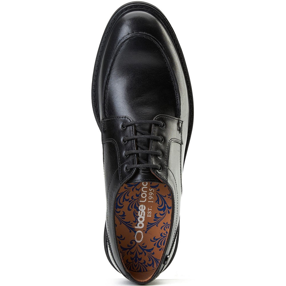Surrey Waxy Apron Toe Shoes Black