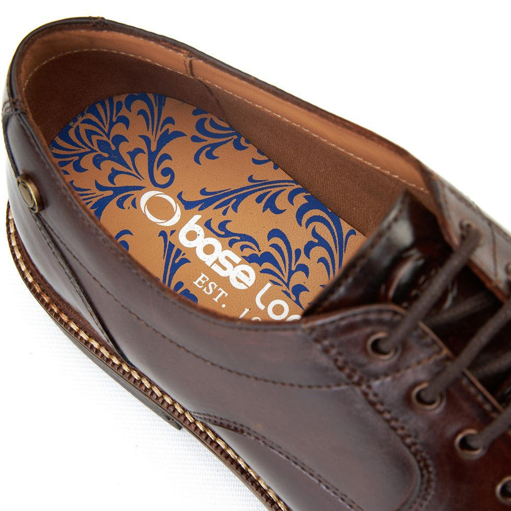 Surrey Washed Apron Toe Shoes Brown