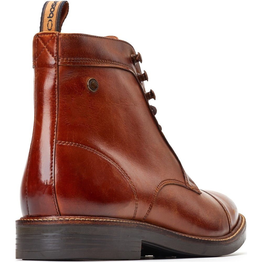 Plymouth Washed Toe Cap Boots Tan