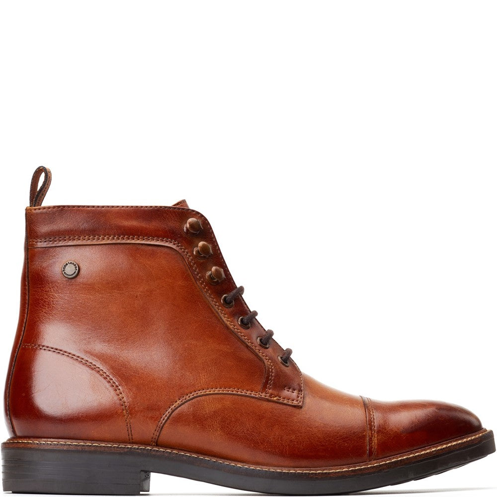 Plymouth Washed Toe Cap Boots Tan