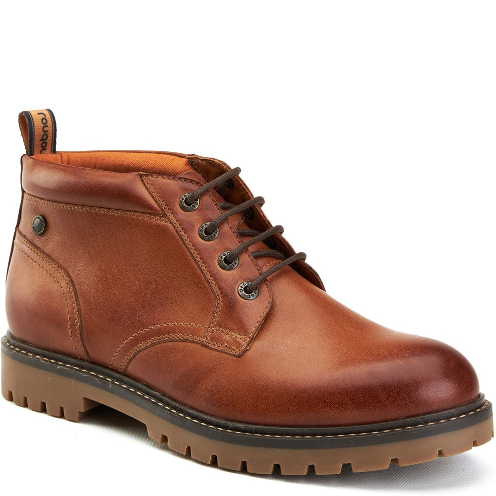 Cobalt Pull Up Chukka Boots Tan