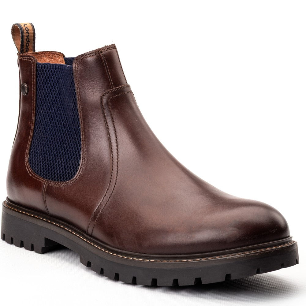 Zinc Pull Up Chelsea Boots Brown