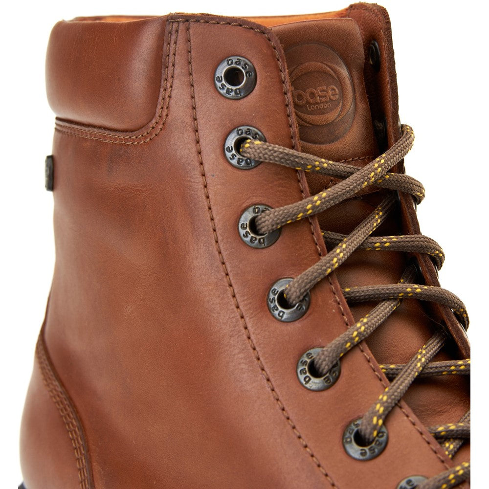 Nickel Pull Up Combat Boots Tan