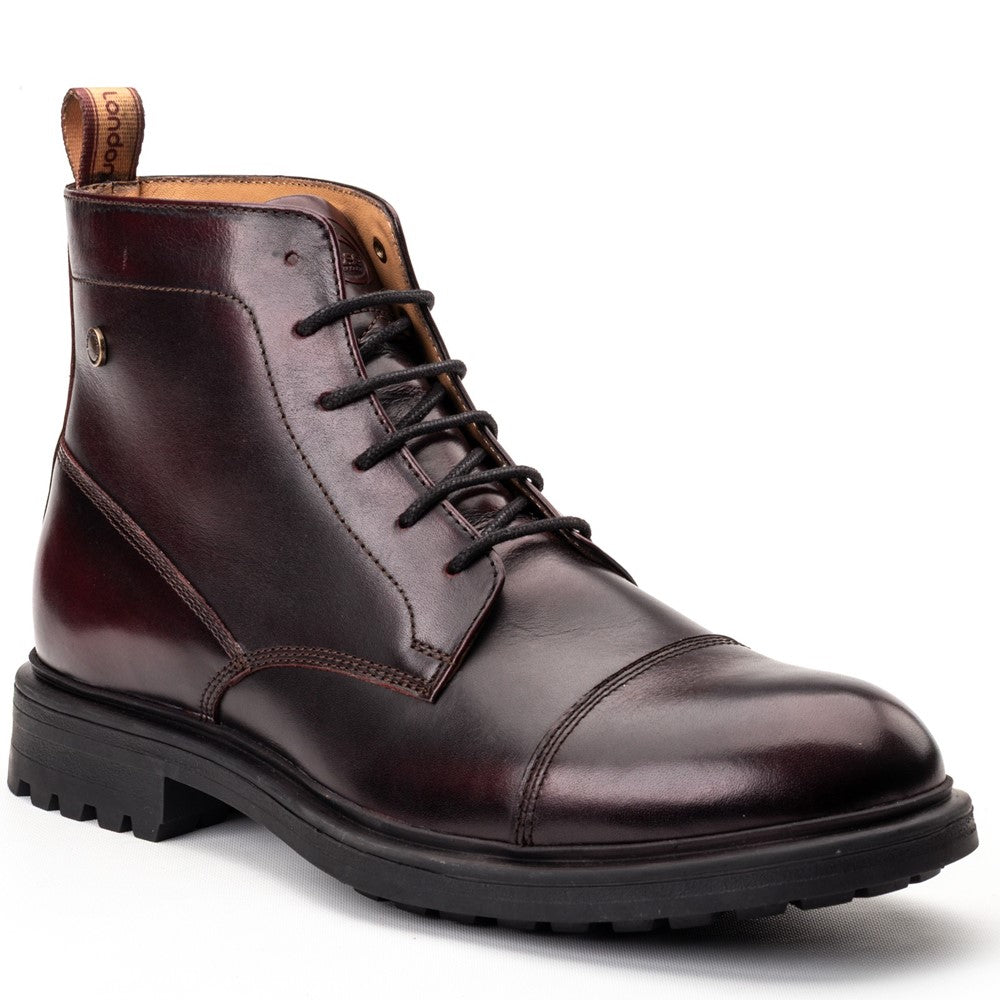 Boulton Toe Cap Boots Bordo