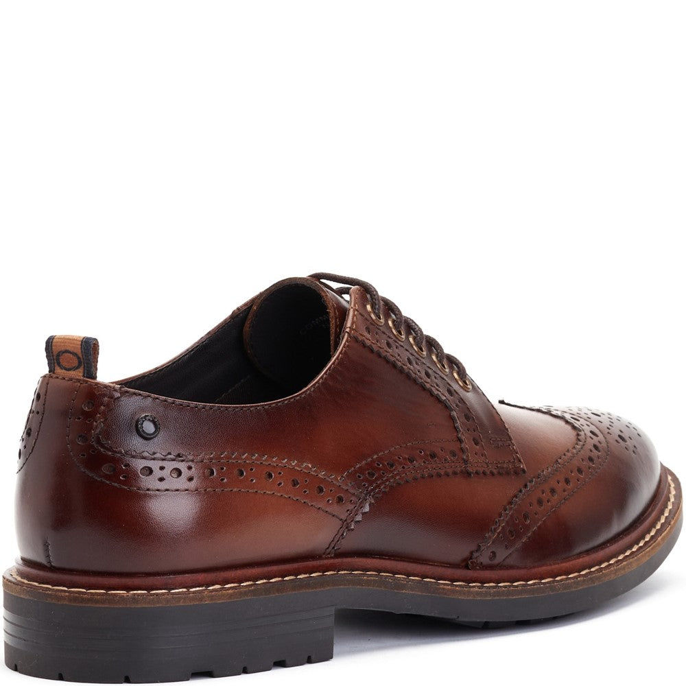 Jagger Burnished Brogue Shoes Brown