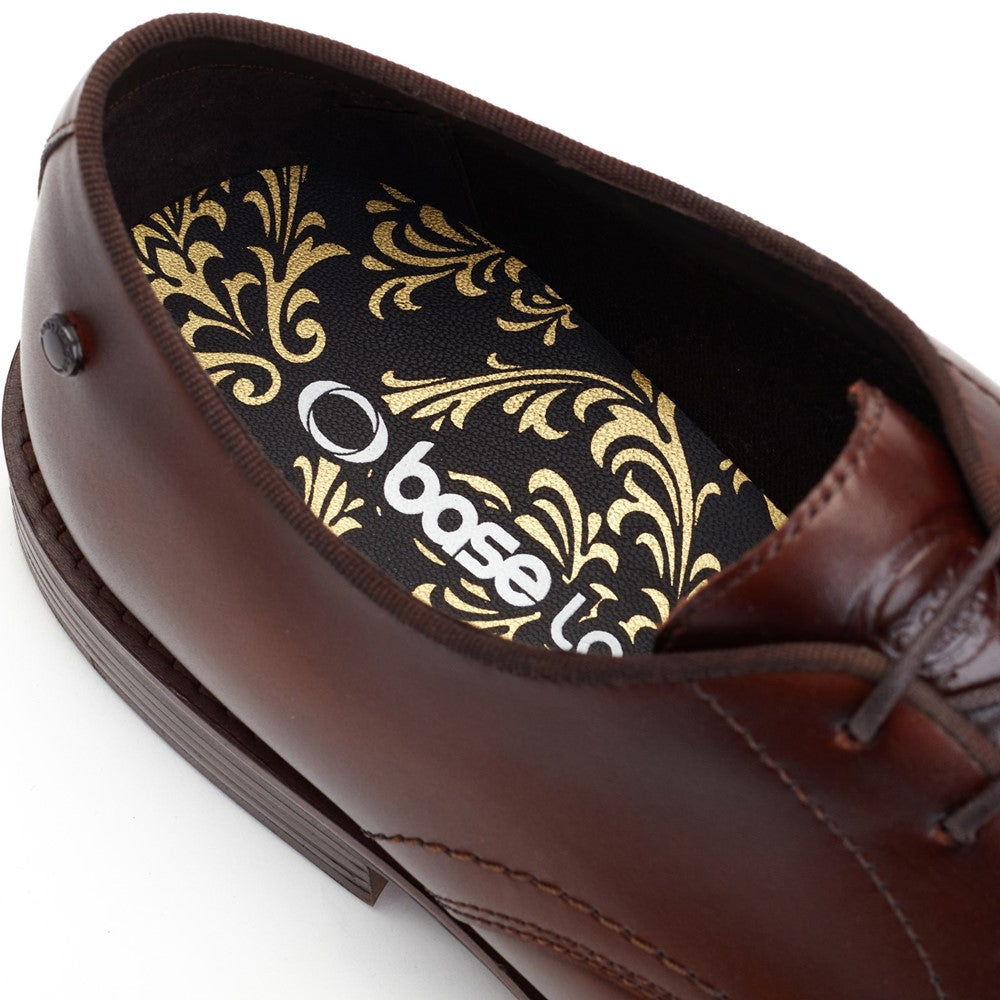 Bronte Washed Derby Shoes Brown