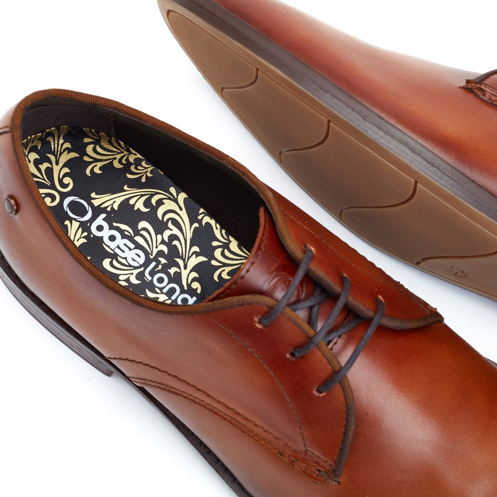 Bronte Washed Derby Shoes Tan