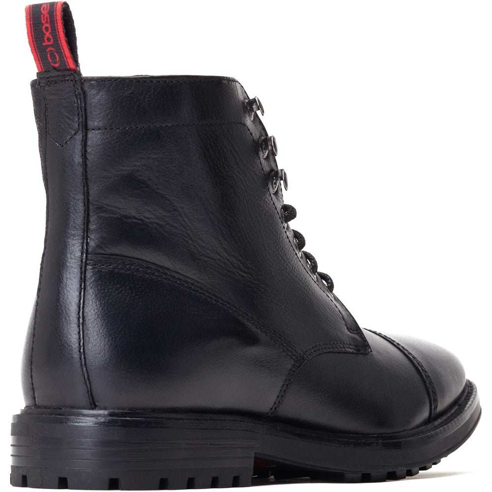 Banff Grain Toe Cap Boots Black