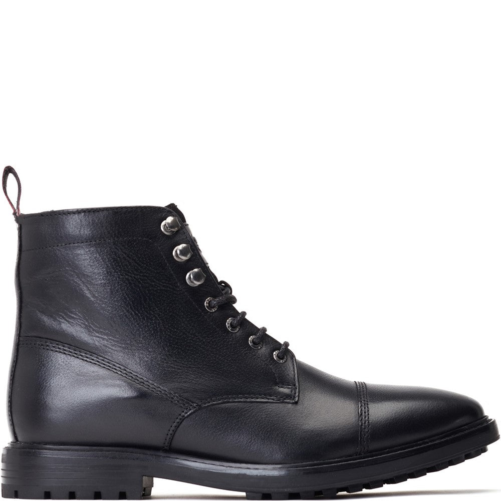Banff Grain Toe Cap Boots Black