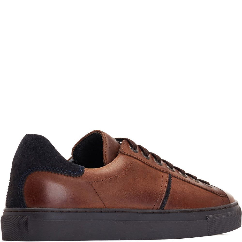 Beck Leather Trainers Brown