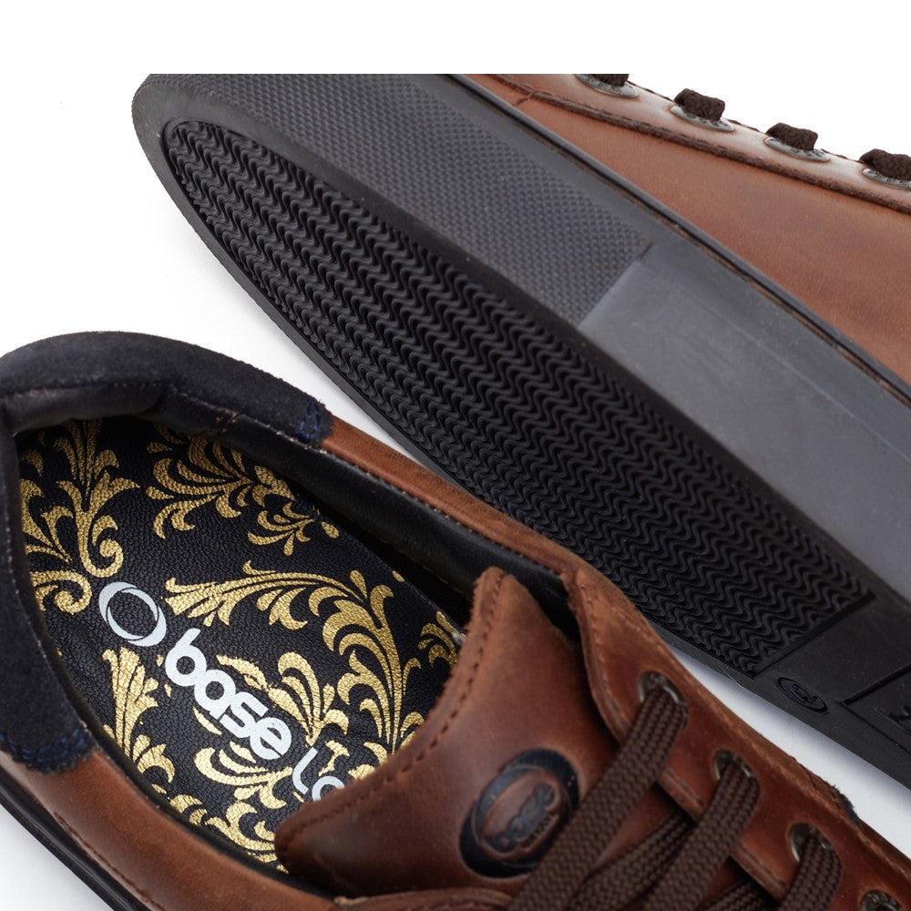 Beck Leather Trainers Brown