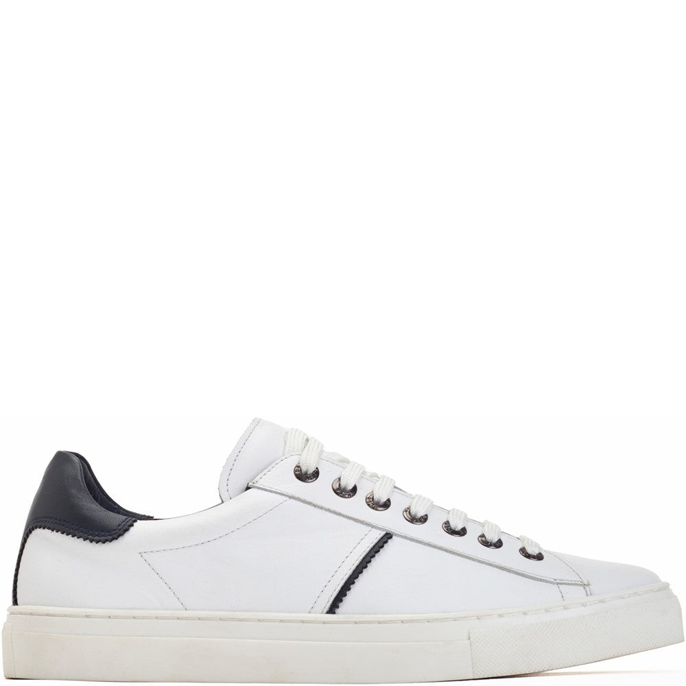 Beck Leather Trainers White