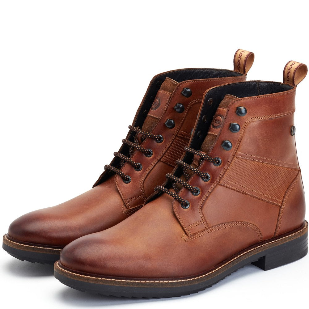 Dickson Pull Up Combat Boots Tan
