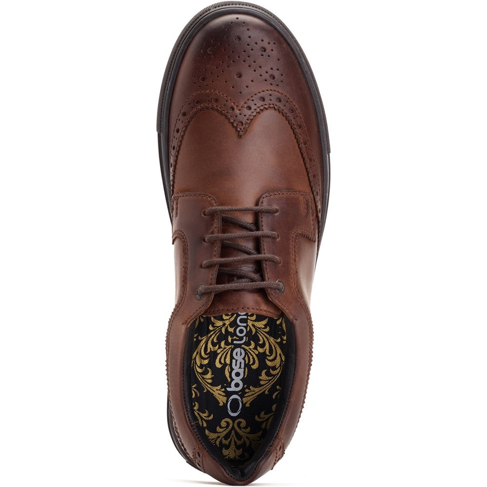 Keller Pull Up Cupsole Brogue Brown