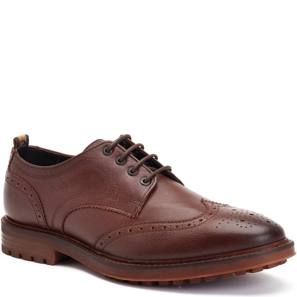 Yukon Grain Brogue Shoes Brown