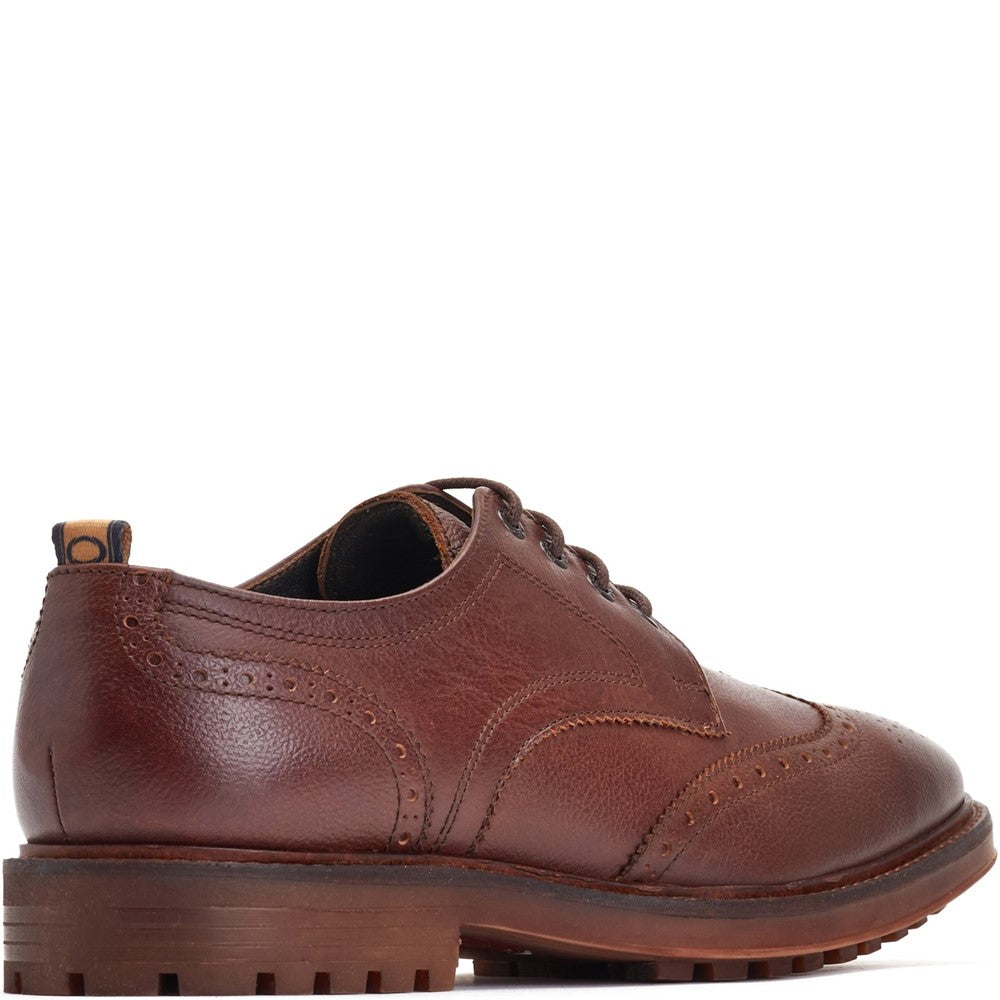 Yukon Grain Brogue Shoes Brown