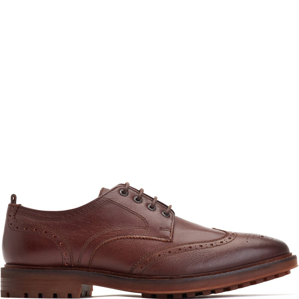Yukon Grain Brogue Shoes Brown