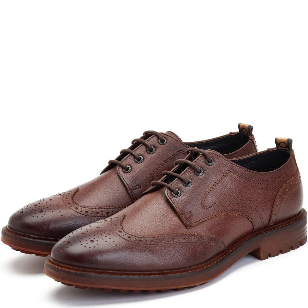 Yukon Grain Brogue Shoes Brown