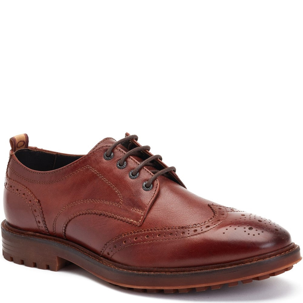 Yukon Grain Brogue Shoes Tan