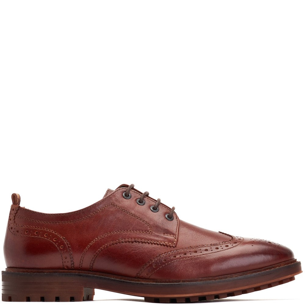 Yukon Grain Brogue Shoes Tan