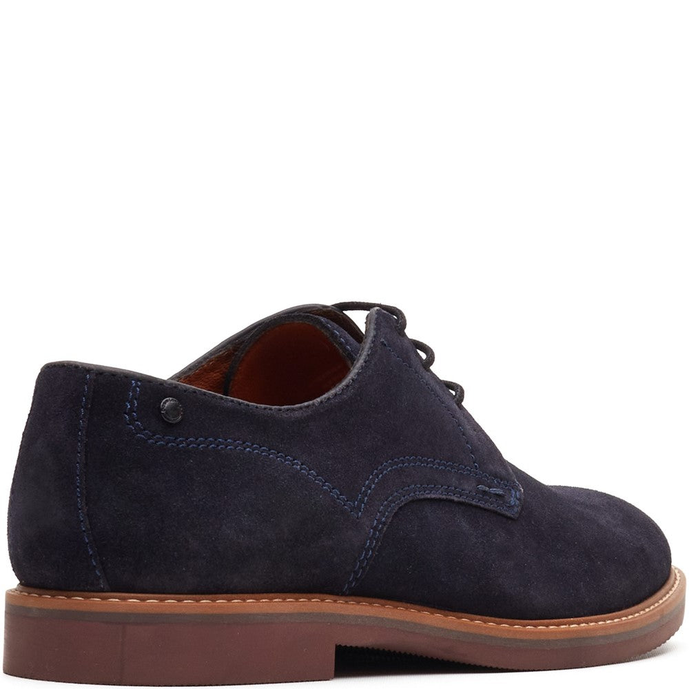 Strand Suede Derby Shoes Navy