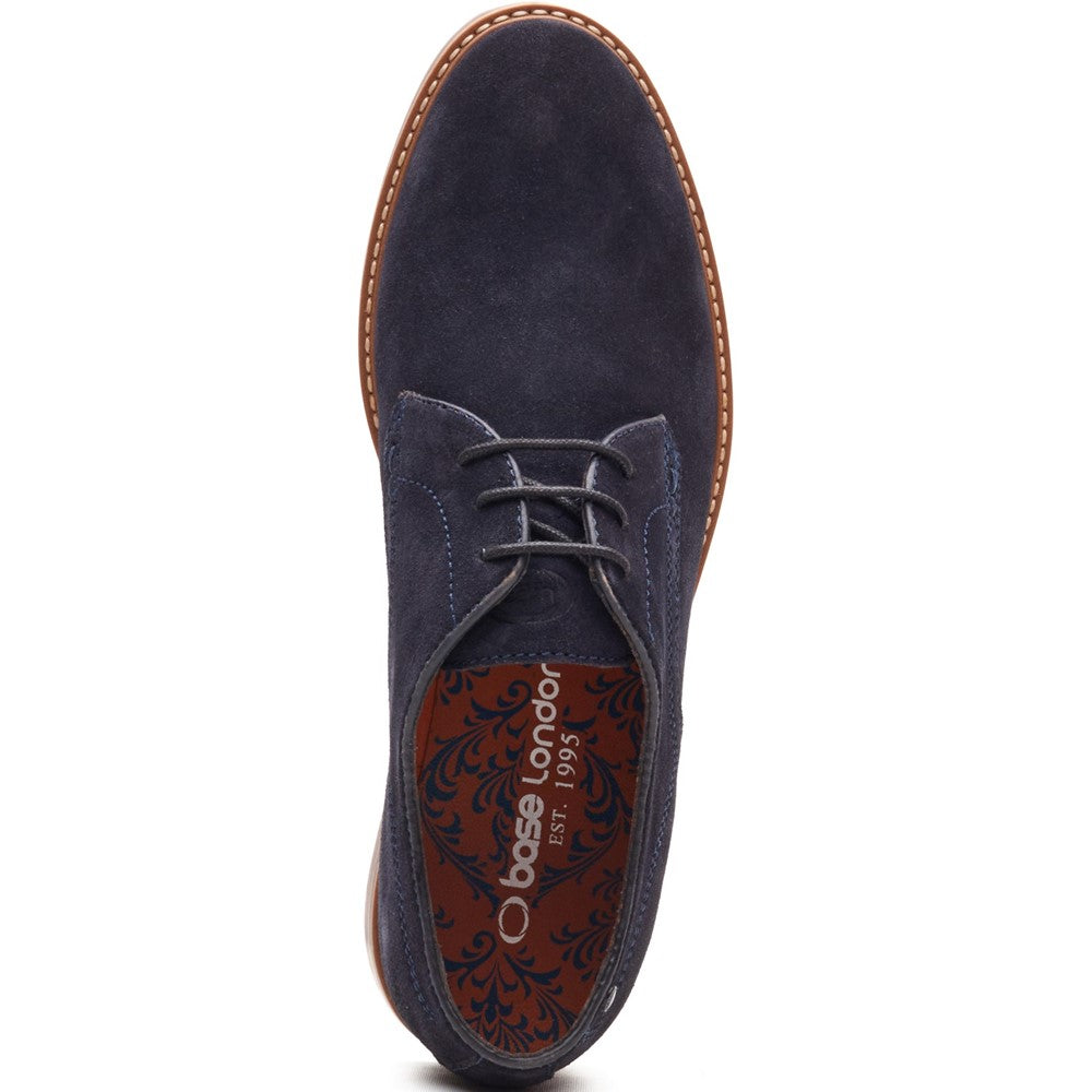 Strand Suede Derby Shoes Navy
