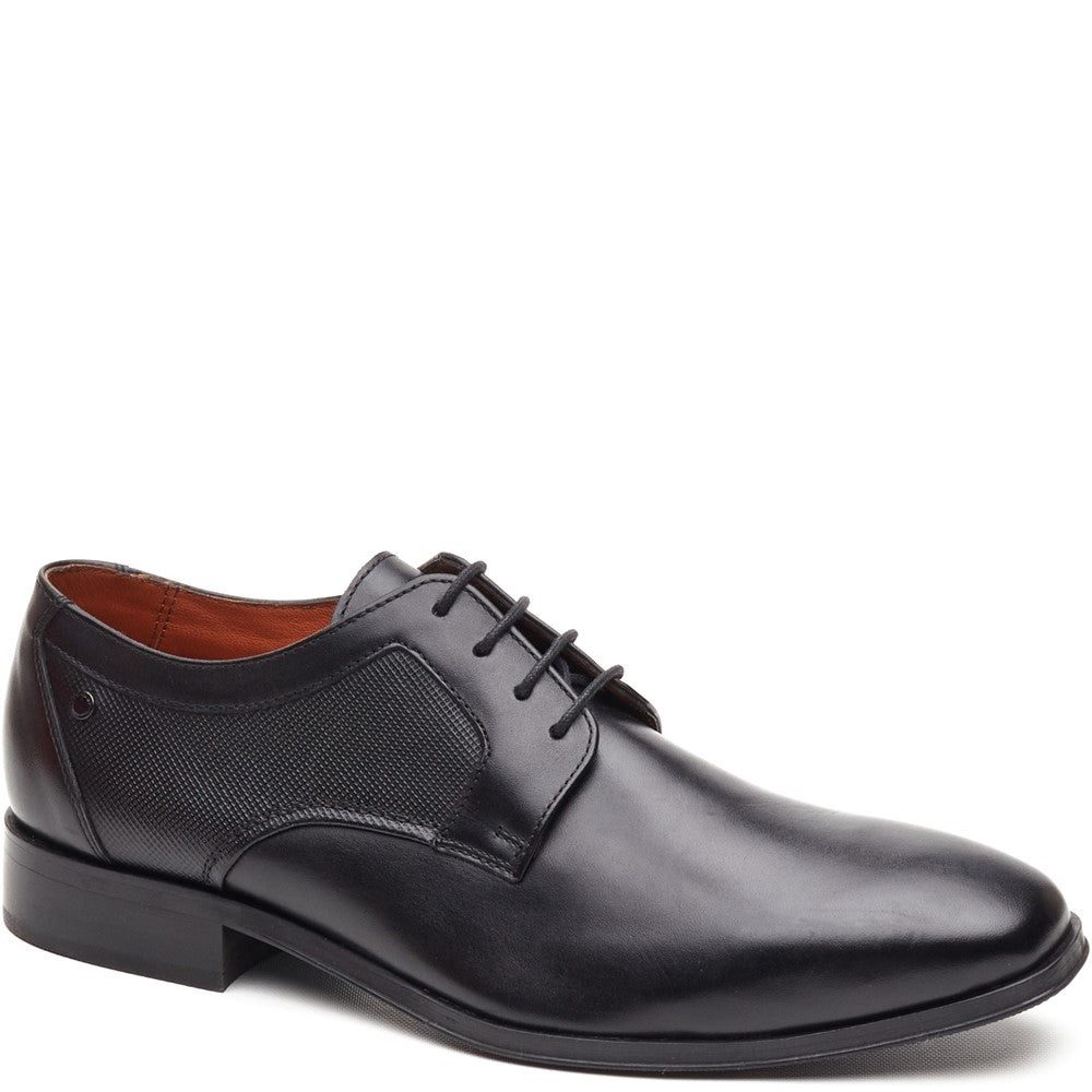 Dome Leather Derby Shoes Black