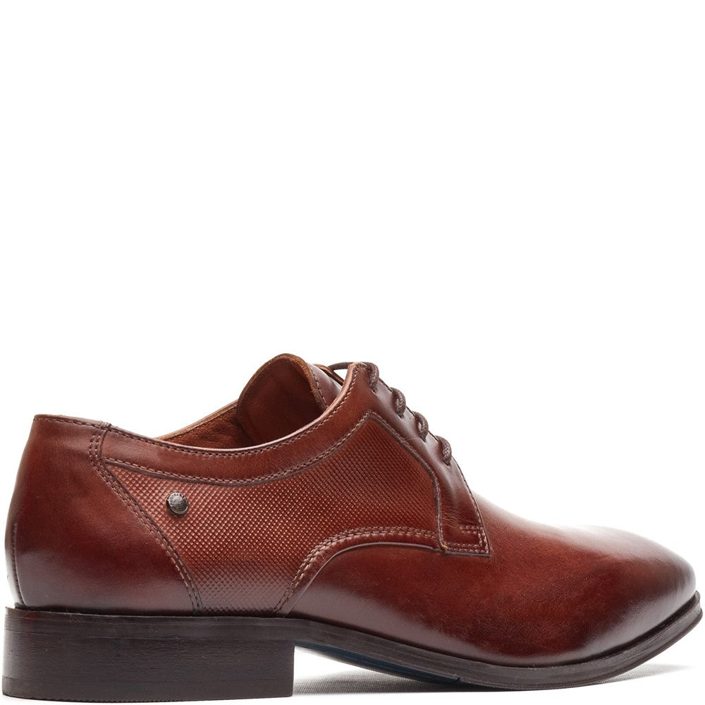 Dome Leather Derby Shoes Dark Tan