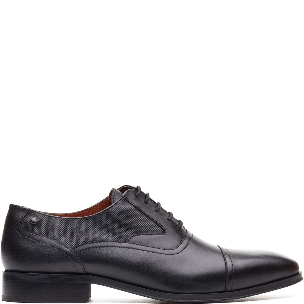 Portico Leather Toe Cap Oxford Shoes Black