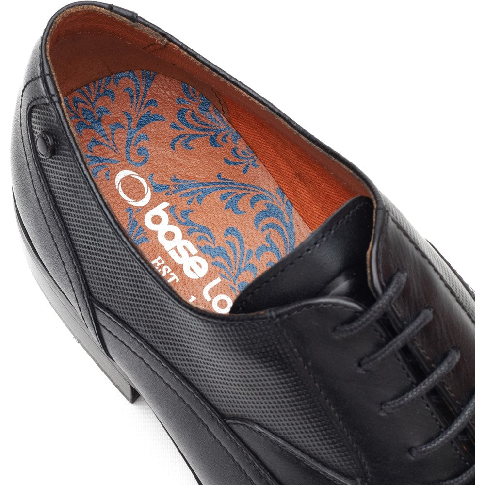Portico Leather Toe Cap Oxford Shoes Black
