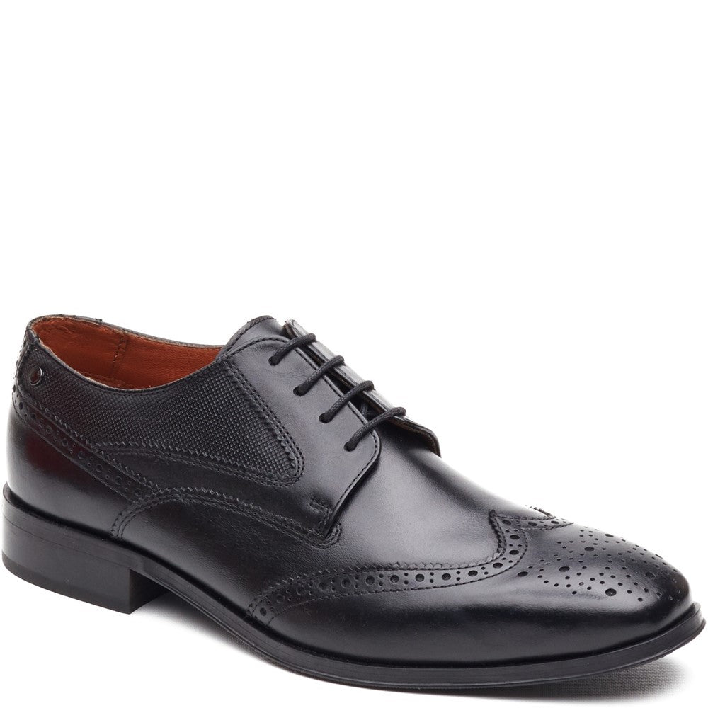Steeple Leather Brogue Shoes Black
