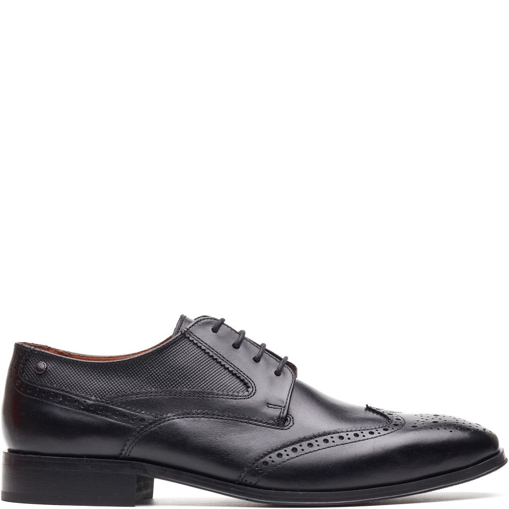 Steeple Leather Brogue Shoes Black