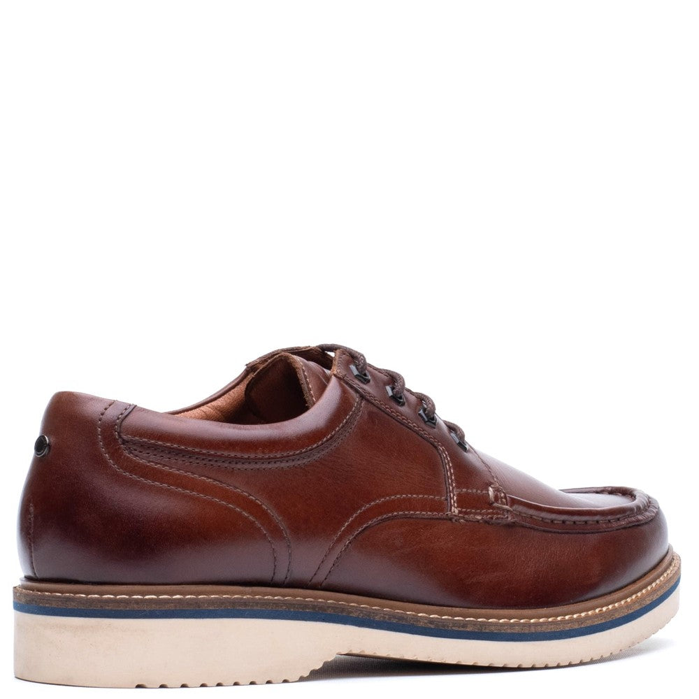 Langdon Leather Apron Toe Shoes Tan