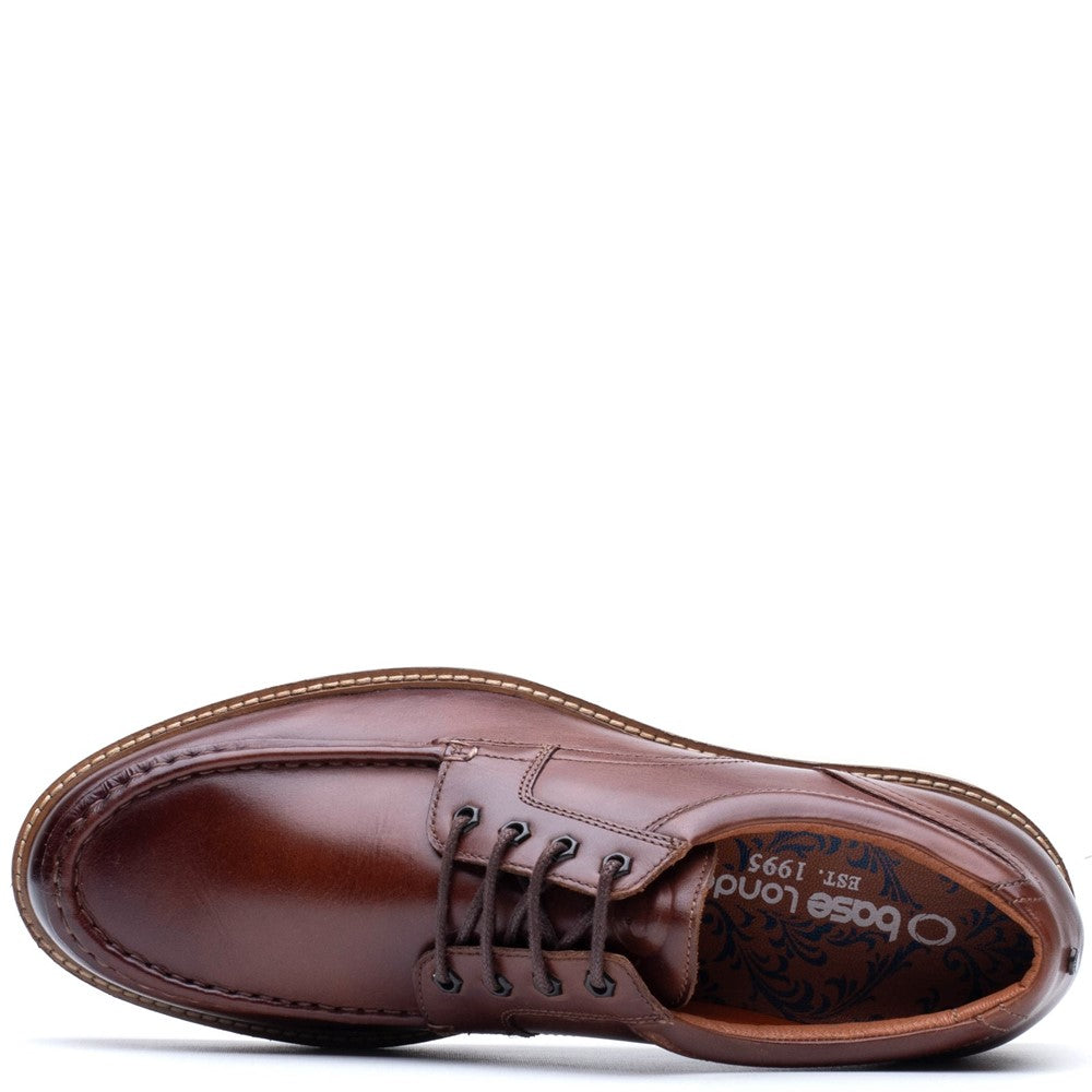 Langdon Leather Apron Toe Shoes Tan