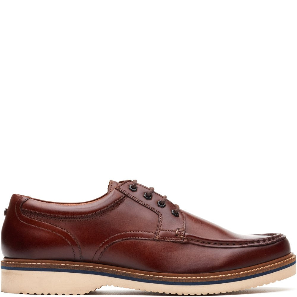 Langdon Leather Apron Toe Shoes Tan