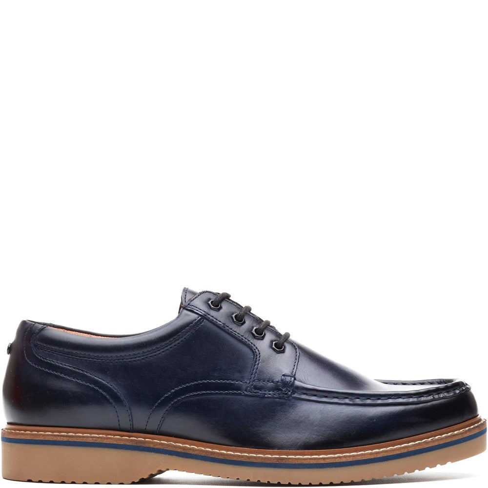 Langdon Leather Apron Toe Shoes Navy