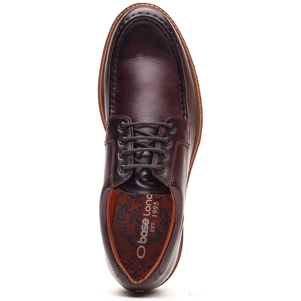 Langdon Leather Apron Toe Shoes Brown