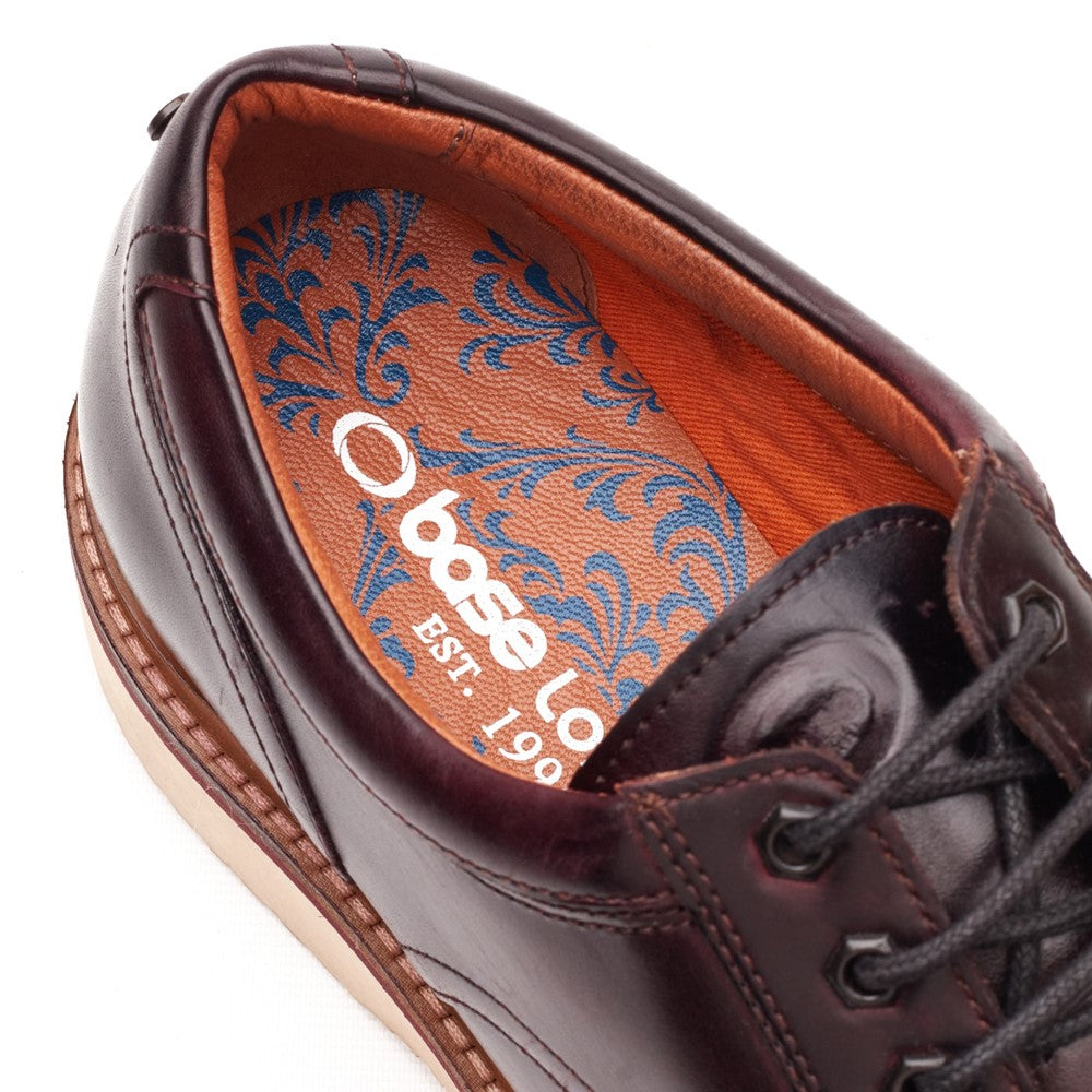 Langdon Leather Apron Toe Shoes Brown