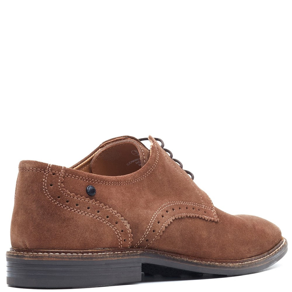 Eton Suede Derby Shoes Caramel