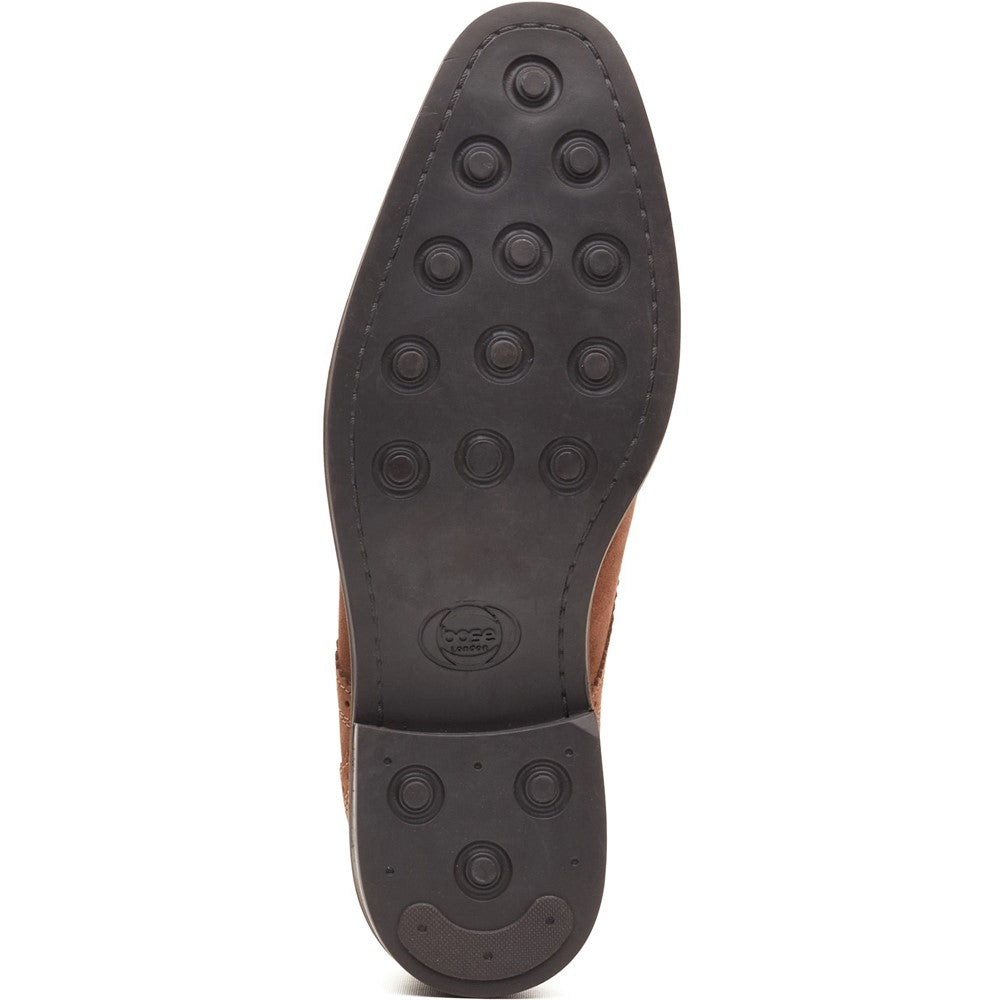 Eton Suede Derby Shoes Caramel