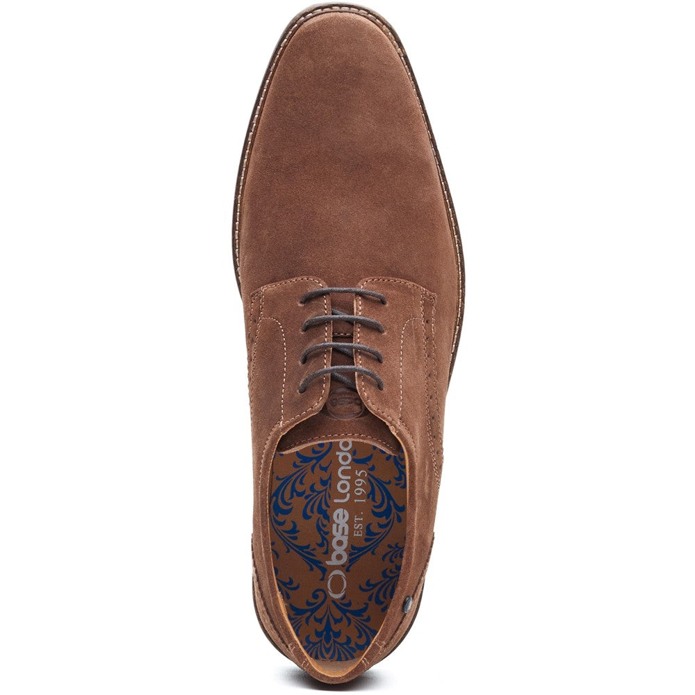 Eton Suede Derby Shoes Caramel