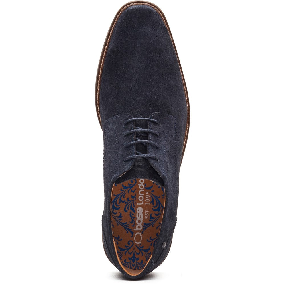 Eton Suede Derby Shoes Navy