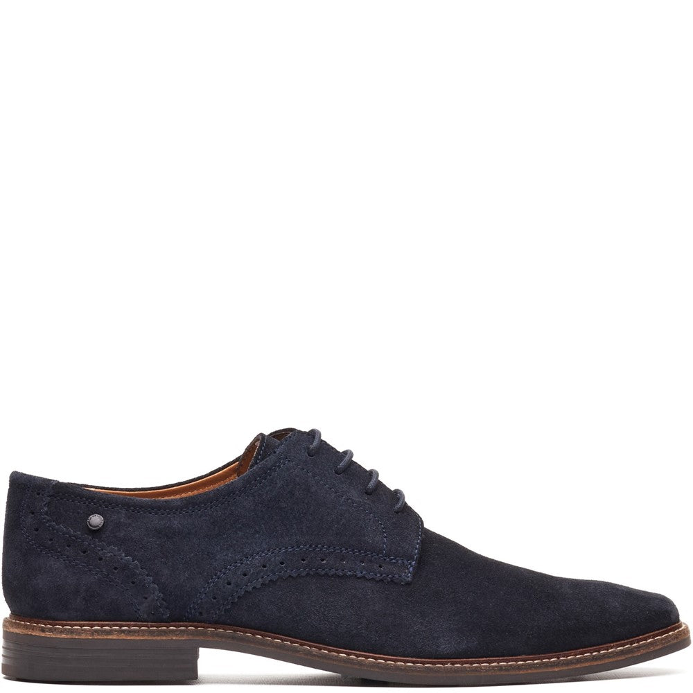 Eton Suede Derby Shoes Navy