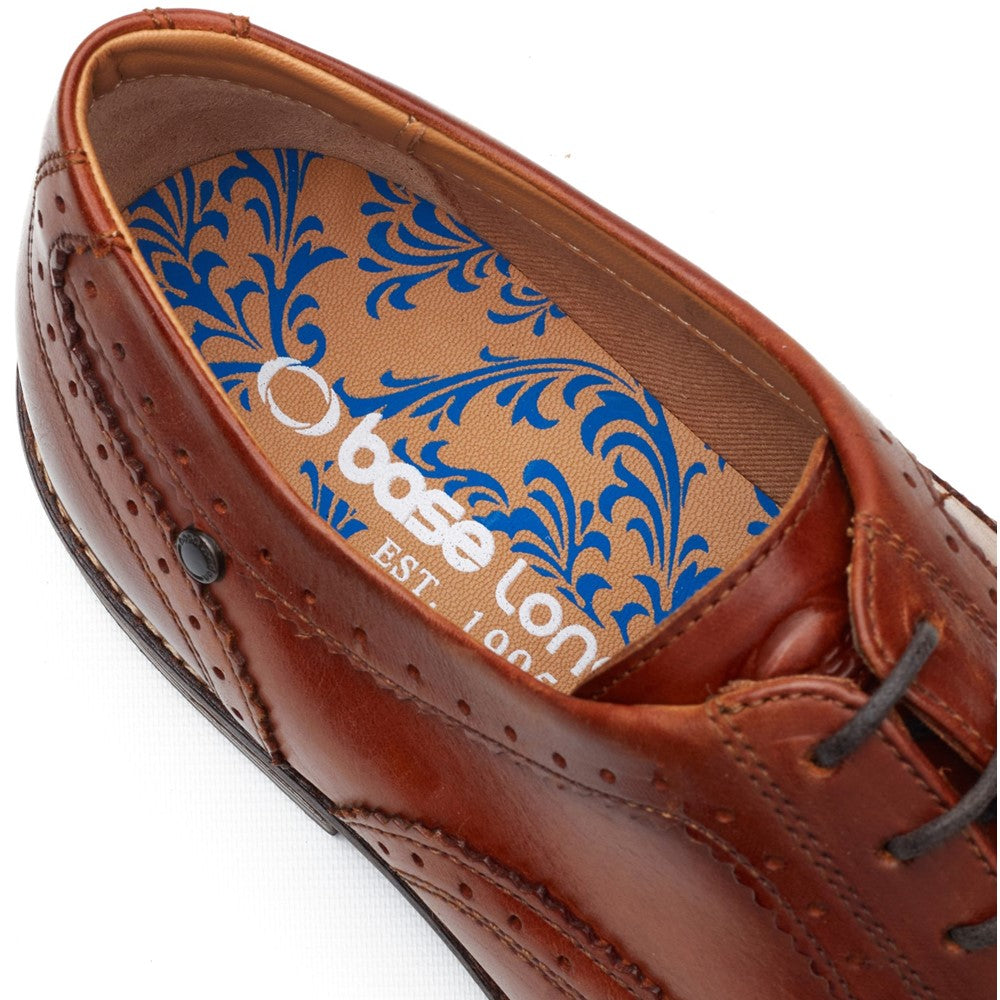 Clarence Leather Brogue Shoes Tan