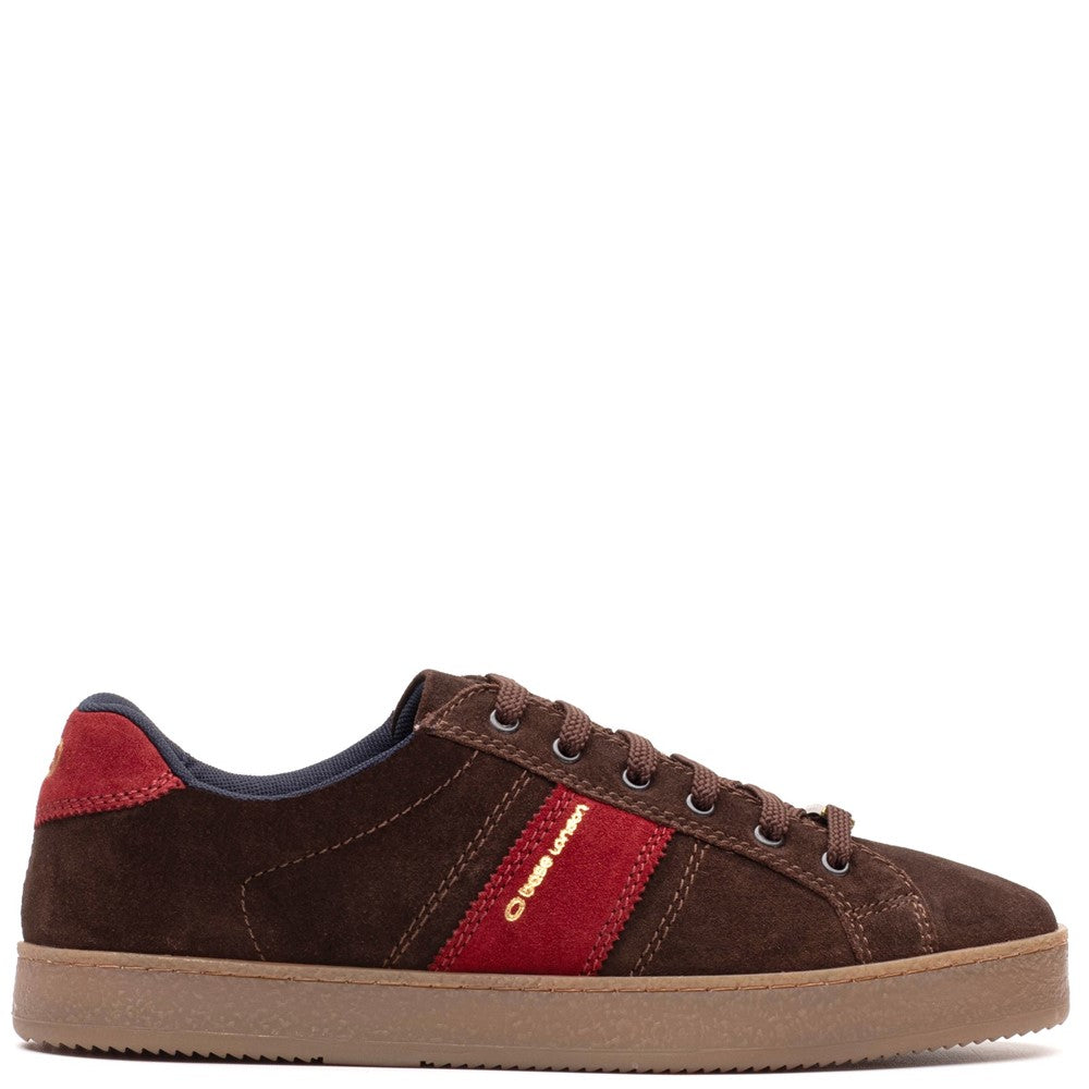 Hopper Suede Trainer Brown
